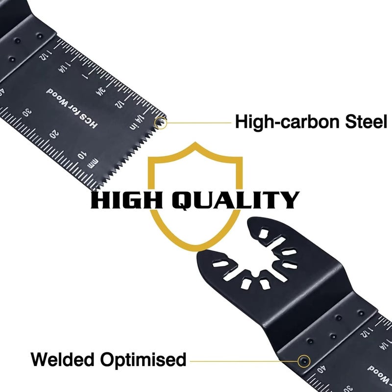TrivdPro 100Pcs Oscillating Tool Blades Professional Universal Oscillating Saw Blades Wood Multitool Blades Compatible with Dewalt, Milwaukee, Ryobi, Rockwell, Bosch - Image 5
